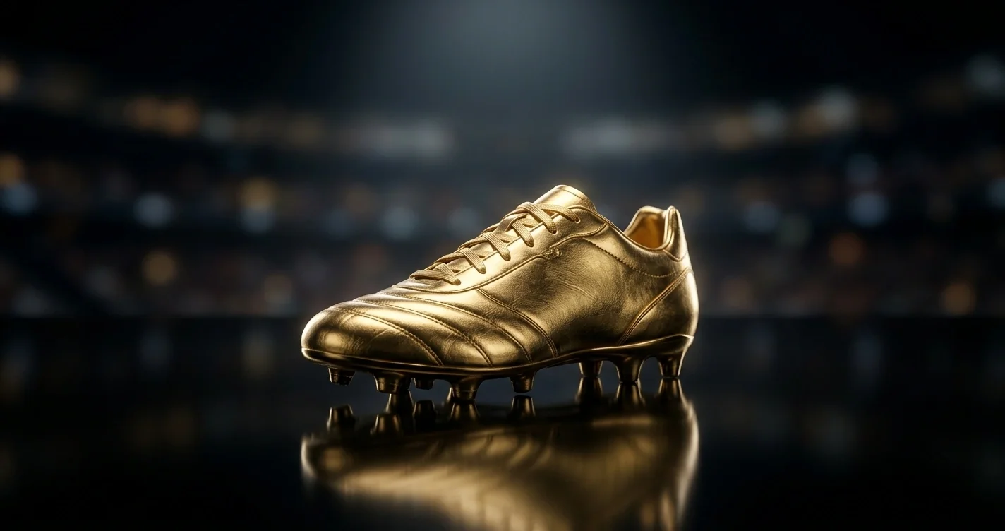 Goldener Fussballschuh als Symbol für den WM-Torschützenkönig